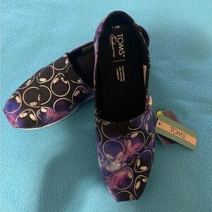 TOMS Women's Cosmic Purple Alien Flats